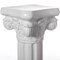 Decorative Fiberglass White Plinth Roman Style Column Ionic Piller Pedestal Vase Stand for Wedding or Party, Living Room, or Dining Room Decor - Photography Props - Sculpture Display - Greek-inspired Luxury Decor Piece with Ornate Accents